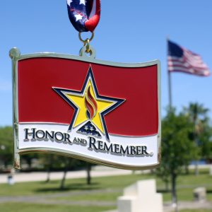Virtual Strides Virtual Race - Honor and Remember Flag Medal