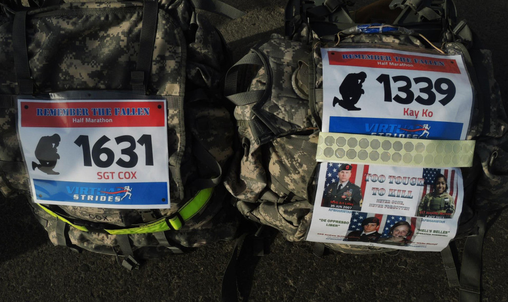 Remembering The Fallen Virtual Race with Medals